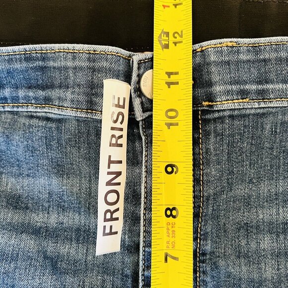 EVRY Women's Stretch Skinny Blue Denim Jeans Plus Size 24W High Rise Raw Hem - Picture 7 of 10